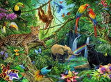 Ravensburger Puzzle dla dzieci - 12660 Zwierzęta w dżungli - Puzzle ze zwierzętami dla dzieci od 8 lat, zawierające 200 elementów w formacie XXL Puzzle Naty Shop