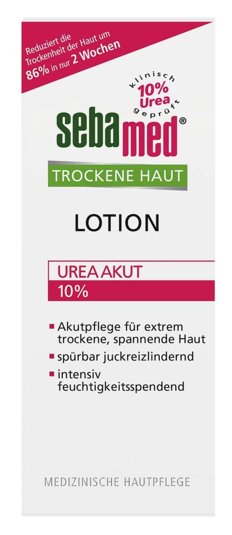 Sebamed Mocznik Akut widocznie łagodzi uczucie napięcia, szorstkości i swędzenia, 200 ml Prysznic i kąpiel Naty Shop
