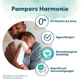 Pieluszki Pampers Harmony rozmiar 2, 204 pieluszki, 4kg-8kg, delikatna ochrona skóry dzięki 100% ochronie Pampers