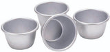 Kitchencraft Mini foremki do budyniu Anodyzowane aluminium 7,5 cm Zestaw 4 srebrnych foremek i tac do pieczenia Naty Shop