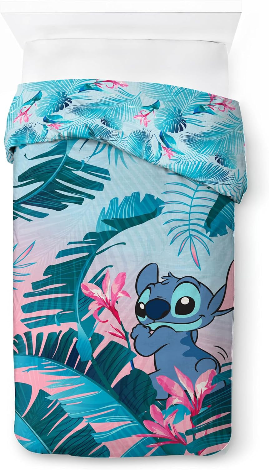 Komplet pościeli dla dzieci Lilo i Stich Kwiatowa Pościel - dziecięca Naty Shop
