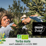 ORIGEENS BIO YERBA MATE Z MIĘTĄ I CYTRYNĄ 200 G - Świeżość I Niepalona Bio Yerba Mate, liście, bez łodyżek i pyłu