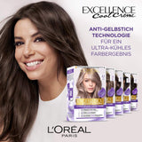 L'Oréal Paris Trwała farba do włosów zapewniająca ultra chłodny efekt kolorystyczny, 100% pokrycia siwych włosów, zestaw koloryzujący, szampon i krem pielęgnacyjny, Excellence Cool Creme, nr 7.11 Ultra chłodny średni blond (Blond) Farba do włosów Naty Shop