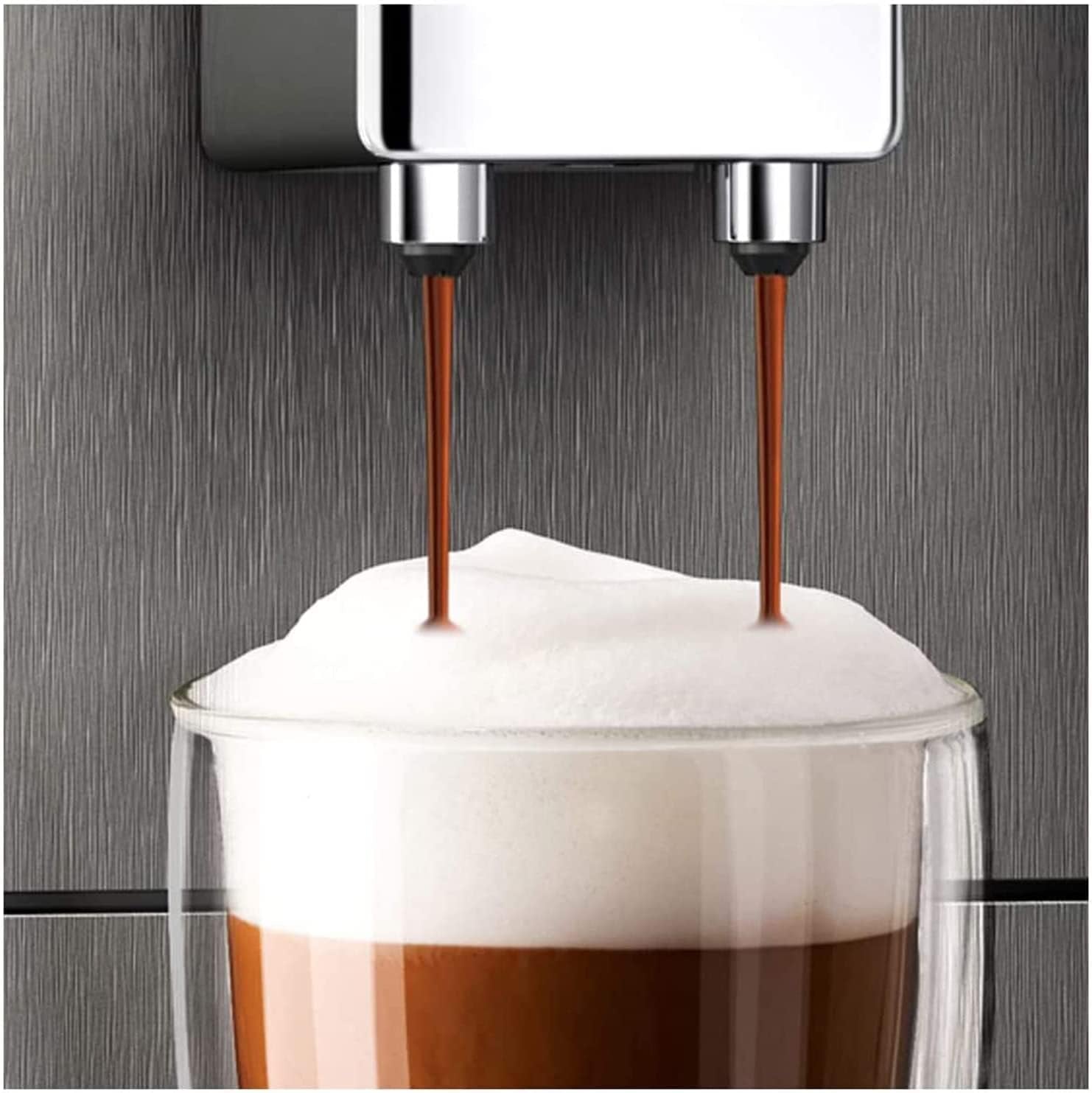 Melitta Avanza - W pełni automatyczny ekspres do kawy z systemem mlecznym, ekspresem ze młynkiem i bardzo dużym zbiornikiem na wodę (1,5 l) np. do kawy. cappuccino lub espresso, mistyczny tytan