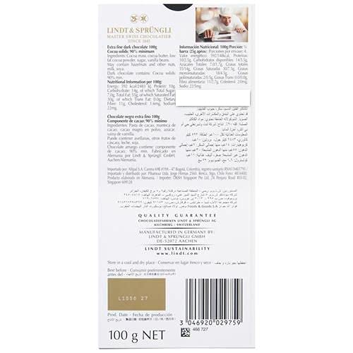 Lindt Excellence 78-procentowy batonik kakaowy - Intensywność kakaowa Trwałość Wegański batonik 100g Idealny prezent