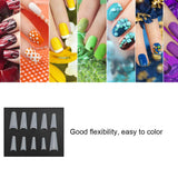 500 sztuk sztucznych tipsów, naturalne francuskie sztuczne końcówki do paznokci do manicure, L, sztuczne paznokcie DIY, owalny żel UV, akcesoria do paznokci dla kobiet i dziewcząt (naturalny kolor)