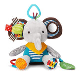 Skip Hop Bandana Buddies Zabawka aktywna, miękka zabawka dla niemowląt i dzieci, wielokolorowy, słoń Zabawki dla niemowląt Naty Shop Elephant