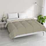 Włoska pościel, kołdra zimowa, kolor taupe/krem, 250X200Cm Kołdry i kołdry Naty Shop