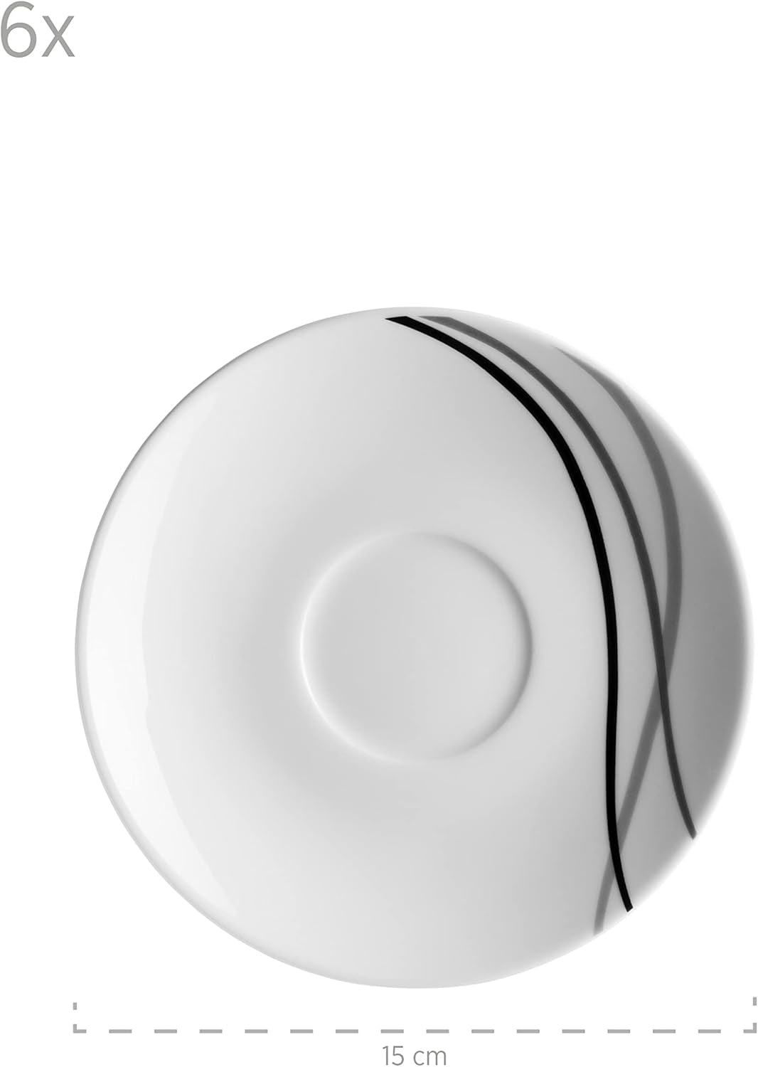 Zestaw zastawy stołowej Mäser, porcelana TAJO, biały, 40 x 60 x 40 cm