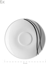 Zestaw zastawy stołowej Mäser, porcelana TAJO, biały, 40 x 60 x 40 cm