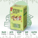 Stewia + Erytrytol 1:2 Süßstoff | 204 Torba Mit 2,5 G | 100% Natürlicher Zuckerersatz - 0 Kalorien - 0 Glykämischer Index - Keto Und Paleo - 0 Kohlenhydrat - Kein GVO - Castello od 1907-510 G Słodziki Naty Shop