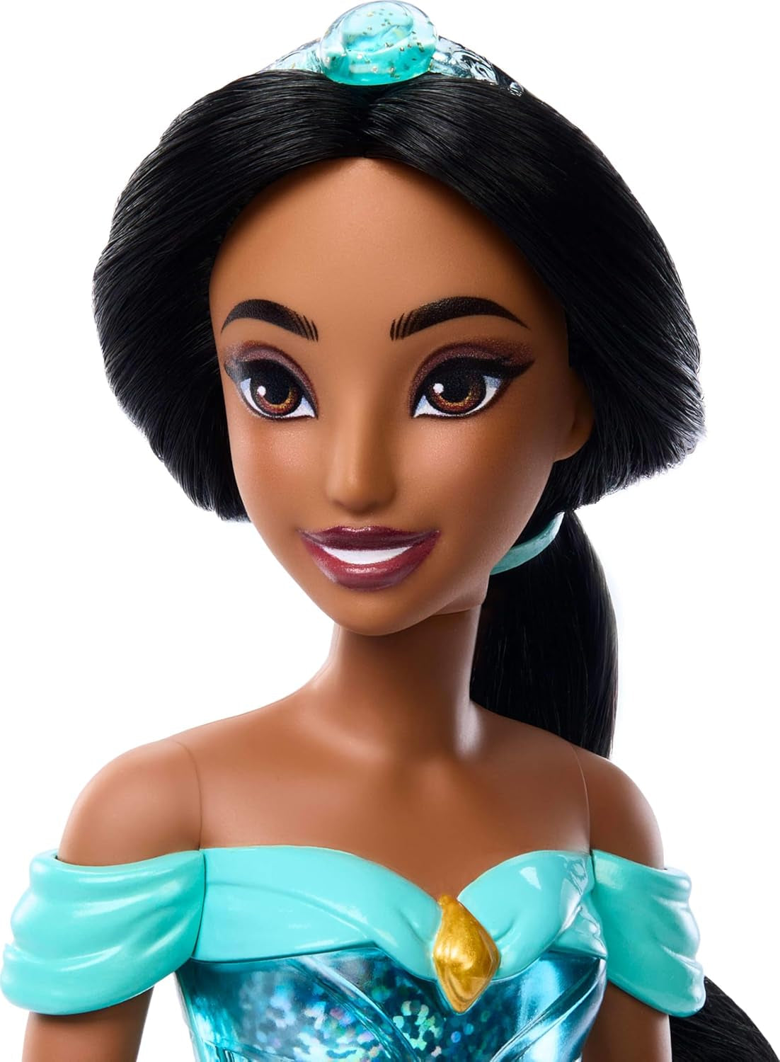 Mattel Disney Princess Toy Jasmine przegubowa modna lalka z błyszczącymi ubraniami i akcesoriami Disney filmowy prezent dla dzieci HLW12