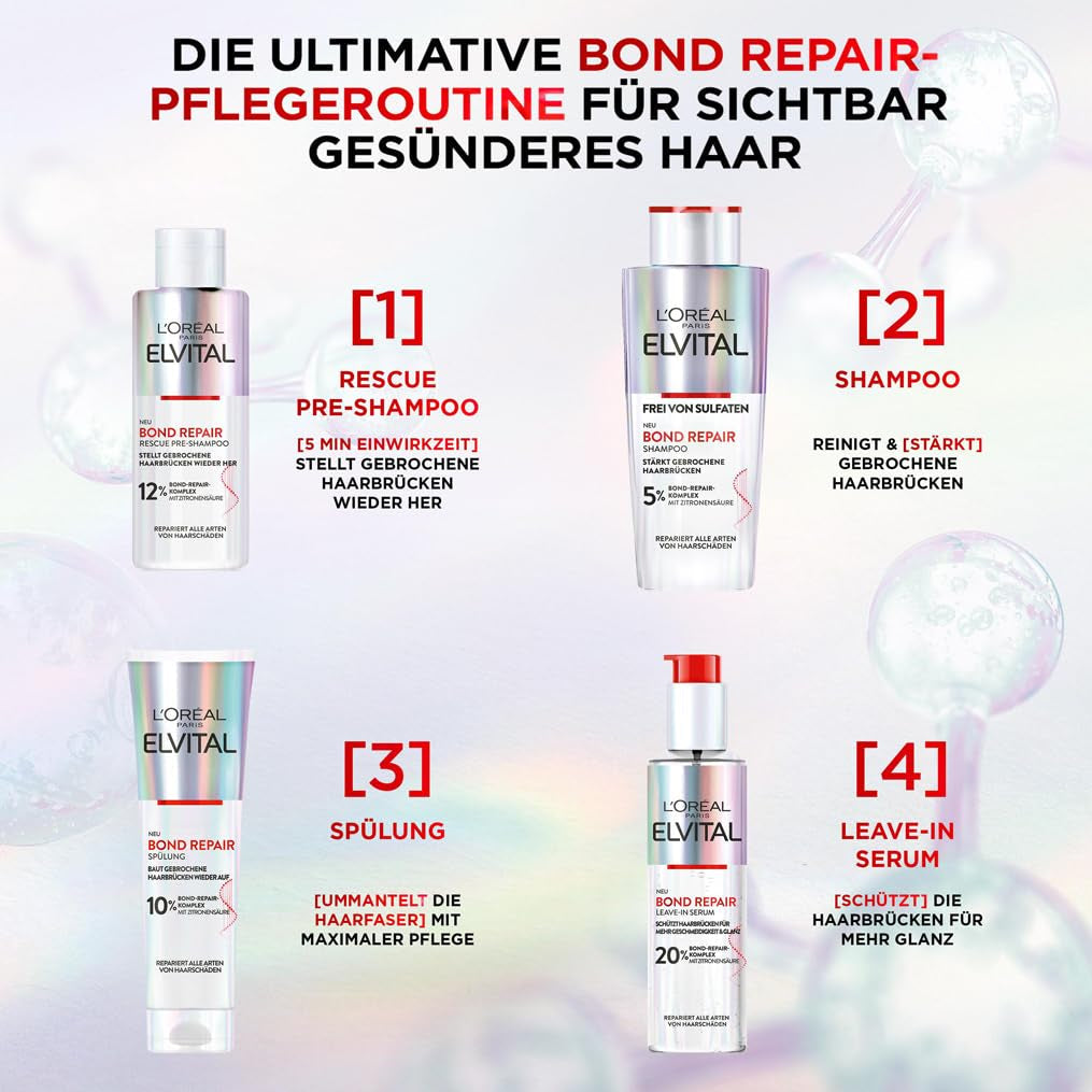 L'Oréal Paris Elvital Bond Repair Szampon, delikatne mycie do regeneracji włosów L'Oréal Prysznic i Kąpiel