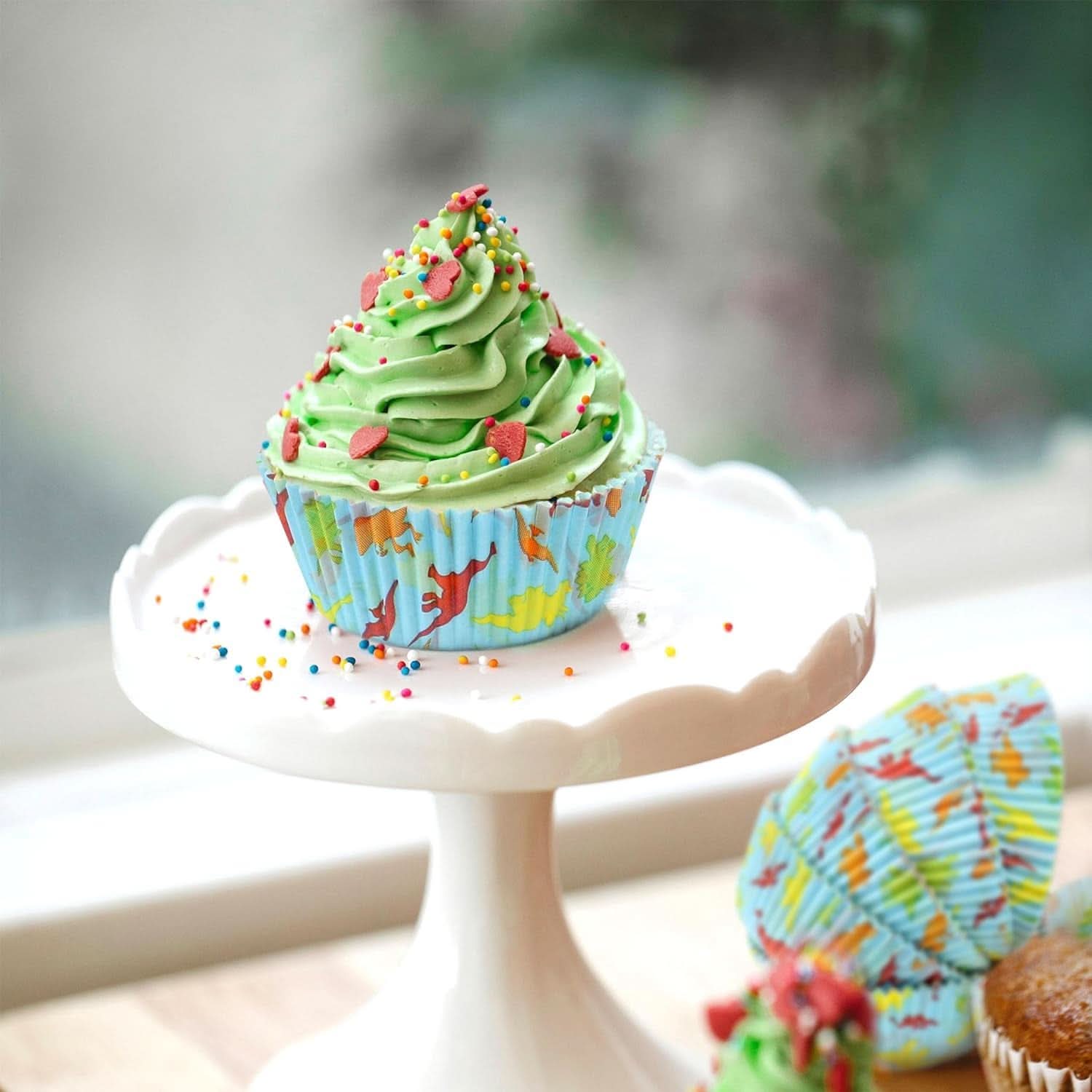 Zestaw Günthart Dino, 55 gramów + 50 papierowych foremek na babeczki Sprinkles Naty Shop