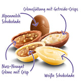 Mieszanka do jajek Milka - Kolorowa mieszanka nadziewanych czekoladowych jajek na Wielkanoc, w pięciu wariantach - 350g