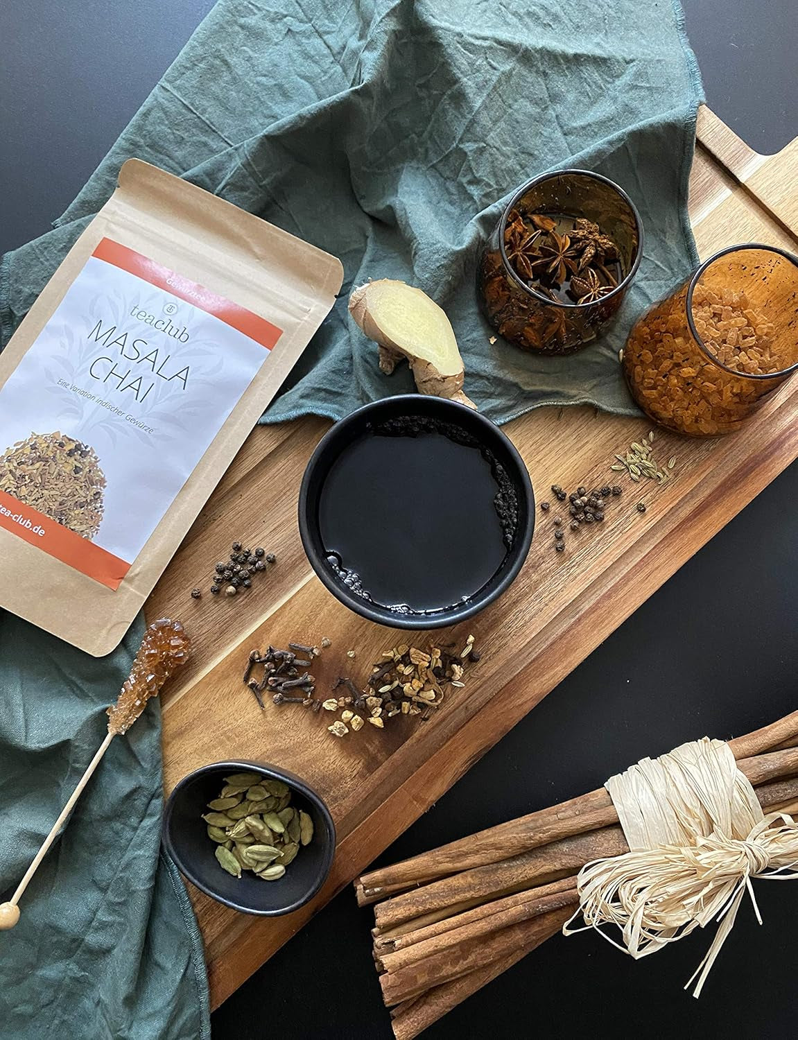Mieszanka przypraw do herbaty Masala Chai 100g, Przyprawy indyjskie do herbaty chai lub chai latte, 100% naturalne, bezsmakowe, Herbata Teaclub