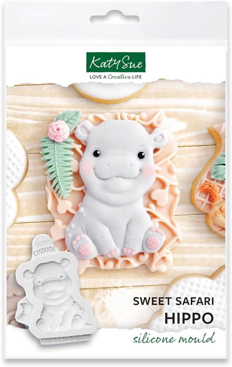 Katy Sue, Odlew silikonowy Sweet Safari, Hipopotam kuchenny Naty Shop