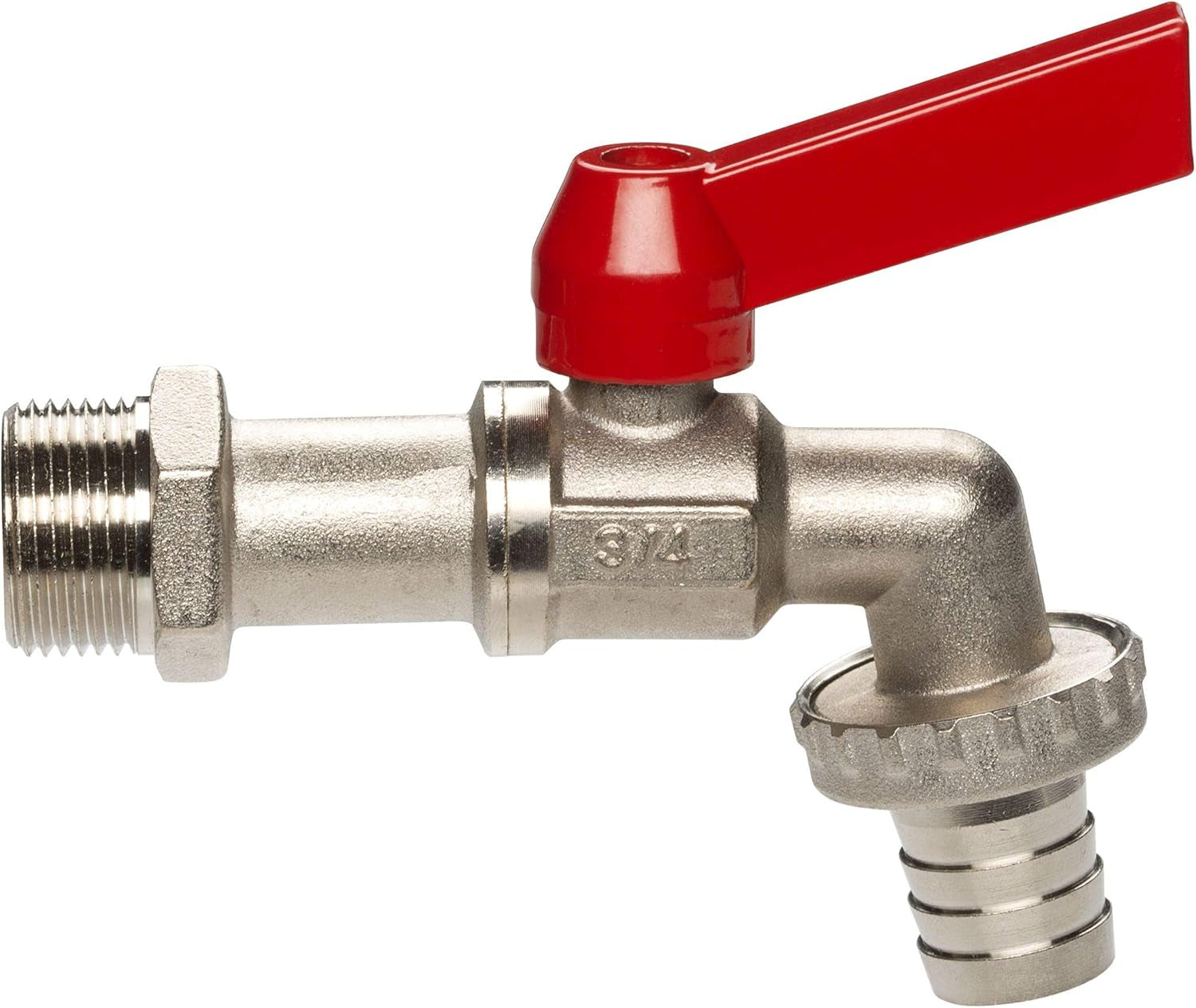 Zawór kulowy Gardena: zawór do zastosowań wewnętrznych i zewnętrznych, gwint 33,3 mm (G 1 cal), do węży 19 mm (3/4 cala) (7333-20)