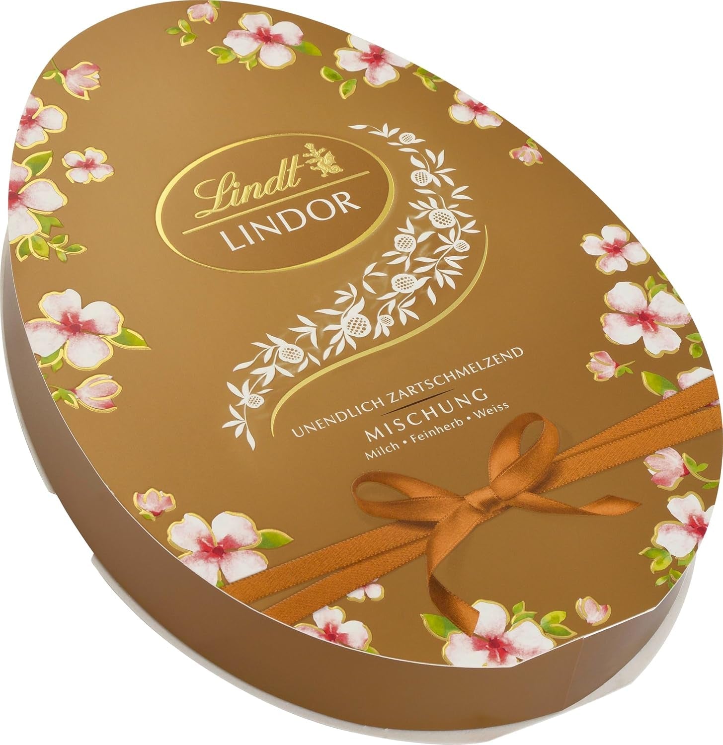 Mieszanka Wielkanocna Lindt Czekolada LINDOR | Pudełko 144g | Rozpływające się w ustach jajka LINDOR w trzech wariantach: Czekolada mleczna, Czekolada gorzka, Orzech laskowy | Czekolada Wielkanocna | Prezent czekoladowy | 1 opakowanie
