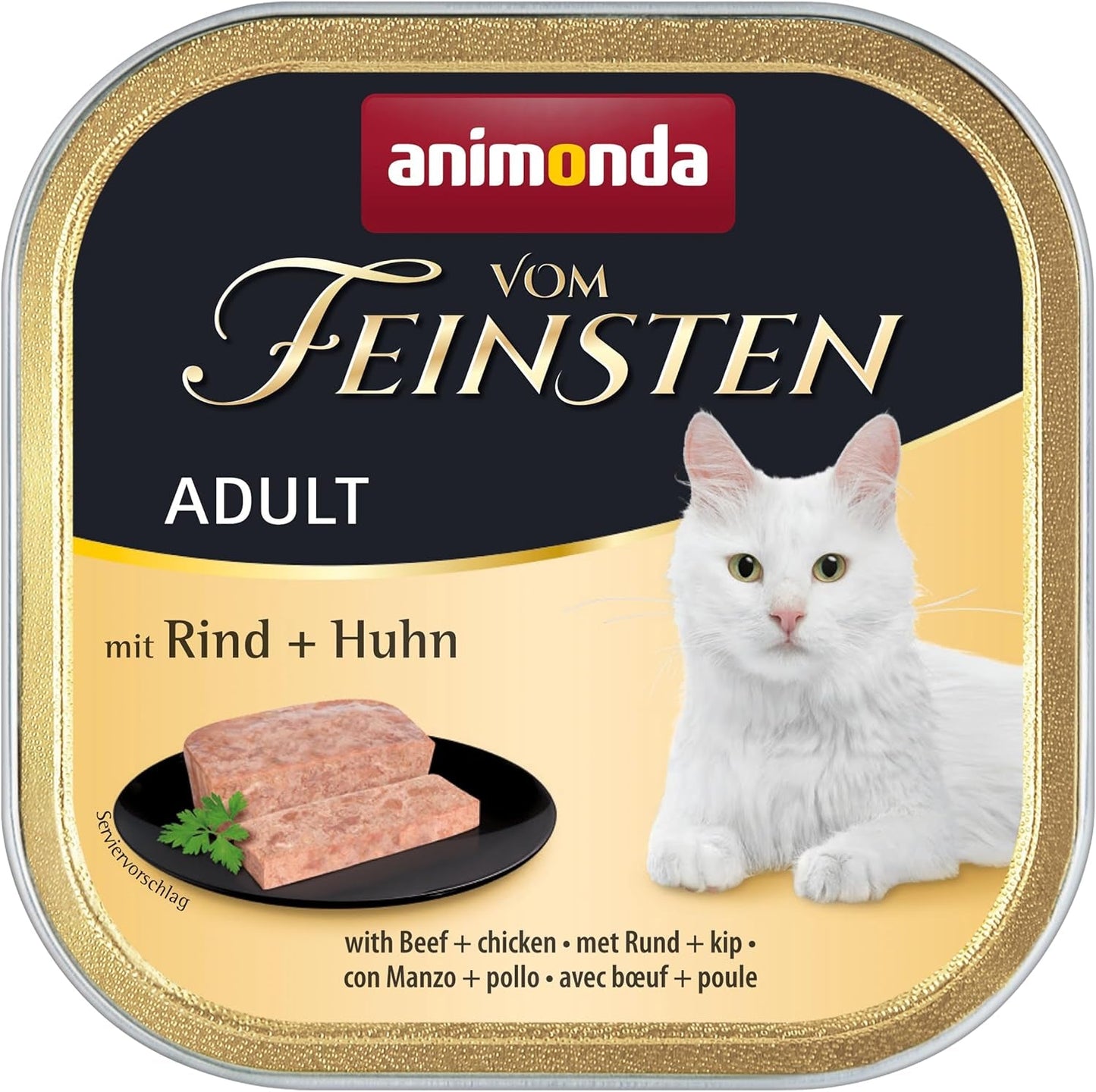 animonda Vom Feinsten Mokra karma dla dorosłych kotów, odmiana kurczaka, 6 x 100 g