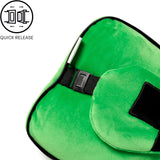 Puckator Relaxeazzz Minecraft Creeper Pluszowa poduszka podróżna i maska na oczy Zagłówek Poduszka do spania Poduszka pod kark Poduszka podróżna Maska do spania Dla dzieci i dorosłych do podróży Samochód Pociąg Akcesoria do samolotów Poduszki podróżne Naty Shop