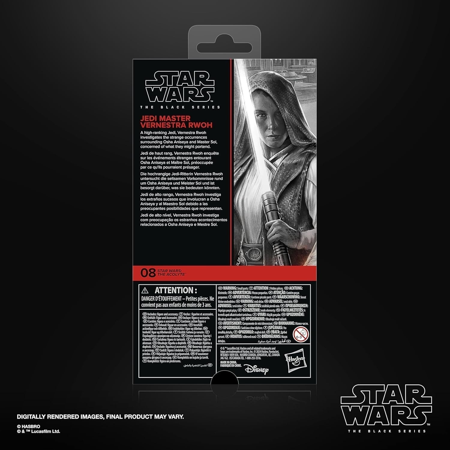 Star Wars Black Series Mistrz Jedi Vernestra Rwoh, Acolytes Kolekcjonerska figurka (15 cm) Figurki Naty Shop