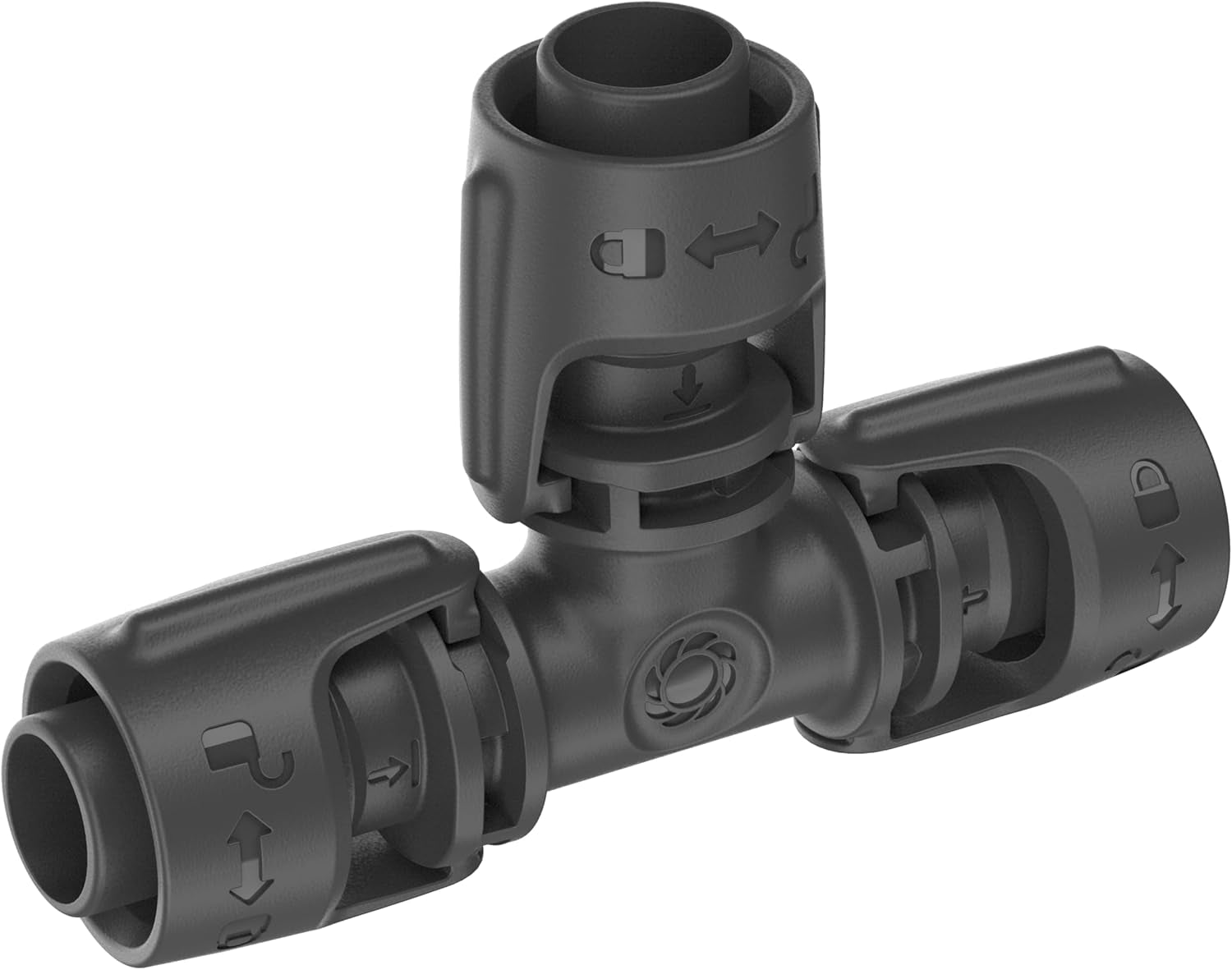Gardena Micro-Drip System nawadniania Trójnik 13 mm (1/2"): Złącze do rur zasilających 13 mm, odgałęzienie T, automatyczne nawadnianie, wielokrotnego użytku (13201-20)