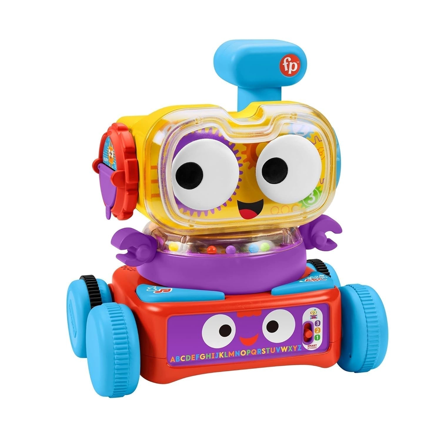 Robot uczący się Fisher-Price 4 w 1 Linus dla niemowląt i małych dzieci, Zabawka od 6 miesiąca życia - mówiąca po niemiecku, HCK39 Baby Toys Naty Shop Italian