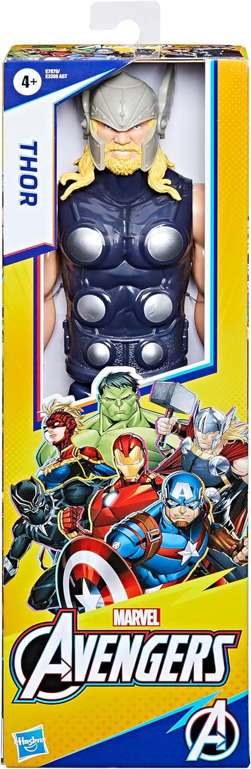 Marvel Avengers Titan Hero Series Blast Gear Thor figurka 30 cm duża zabawka dla dzieci w wieku 4 lat i więcej figurki Naty Shop