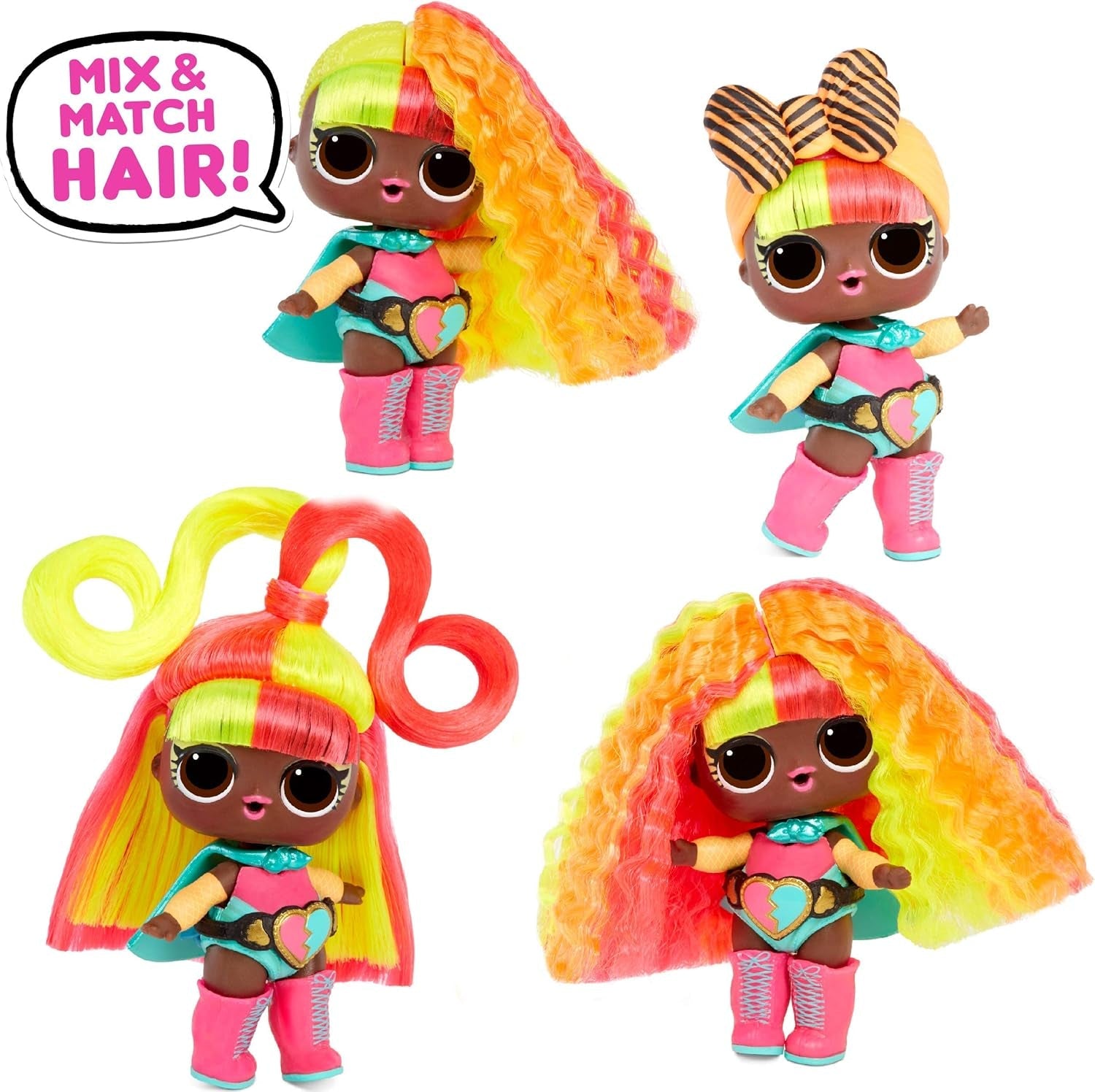 Kolekcjonerskie lalki LOL Surprise dla dziewczynek - z 15 różnymi niespodziankami i fryzurami - #Hairvibes Dolls