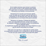 Regina Feeling - 42 rolki papieru toaletowego, 175 arkuszy z trzema warstwami, naturalny ekstrakt z bawełny i delikatny zapach, opakowanie plastikowe w 60% z recyklingu, papier w 100% z certyfikatem Fsc