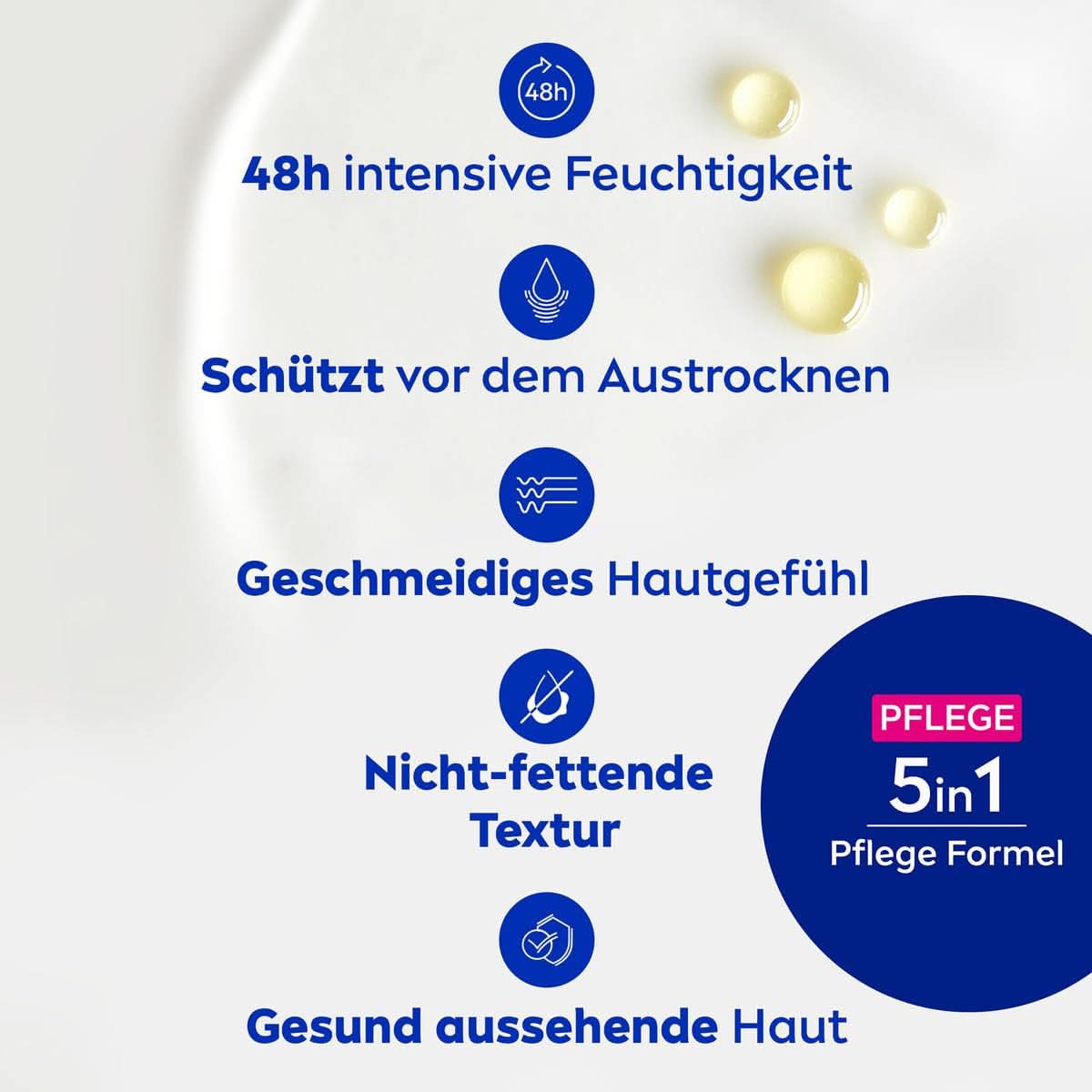 NIVEA Bogate mleczko do ciała, intensywnie odżywczy krem ​​do ciała z olejkiem migdałowym, 400 ml Pod prysznic i do kąpieli Naty Shop