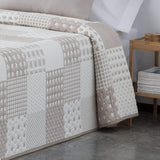 VIALMAN Colcha Bouti Ligera Narzuta Sofia 21, poliester bawełna, beżowy, Cama 150: 250 x 270 cm Łóżka i koce Besuche den VIALMAN-Store