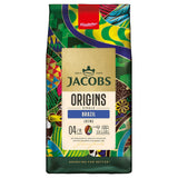Jacobs Kaffeebohnen Origins Brazylia, łagodna nutsiger Geschmack aus Brasilien, geröstet w Bremie, Intensität 4/10, Kaffee ganze Bohnen, 1 kg