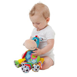 Playgro Clip Clop Zestaw upominkowy Sensory Garden Activity - Sensoryczna zabawka ogrodowa dla dzieci od 0 miesiąca życia - Interaktywna zabawka z grzechotkami, gryzakiem i przyjacielem wózka - 4 sztuki
