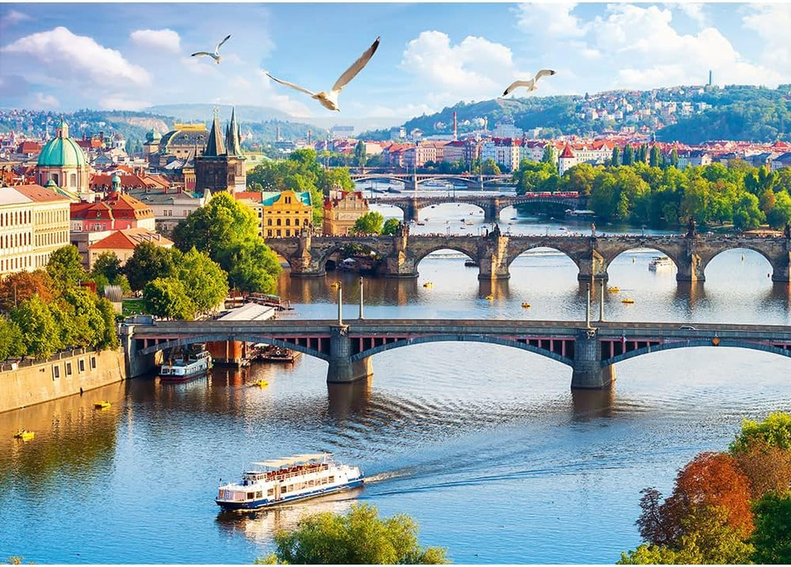 Trefl, Puzzle, Praga, Czechy, 500 elementów, Jakość Premium, Dla dorosłych i dzieci powyżej 10 roku życia Puzzle Naty Shop