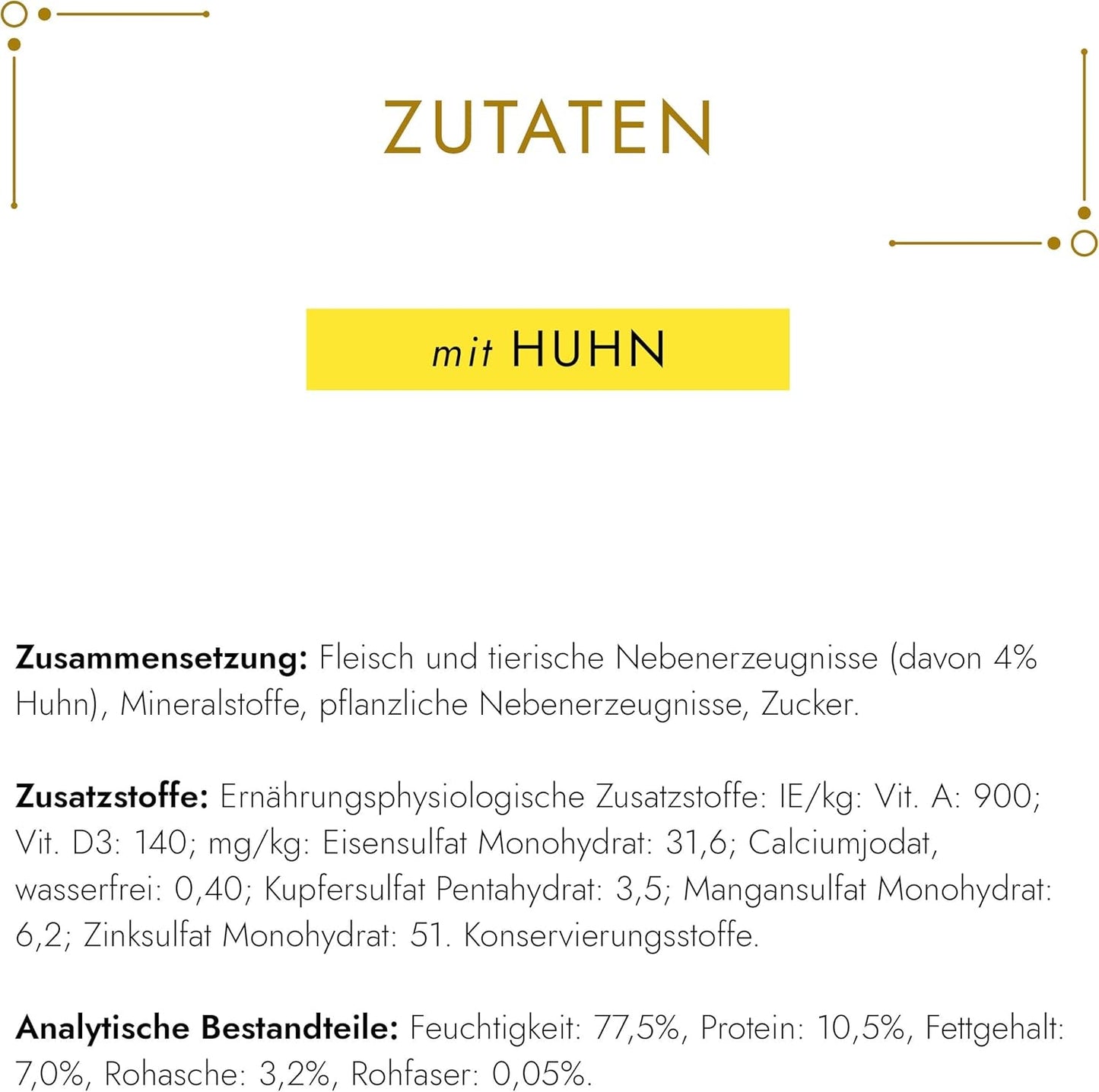 Gourmet Gold Fine Paste Katzenfutter nass, mit Huhn, opakowanie 12er (12 x 85g)