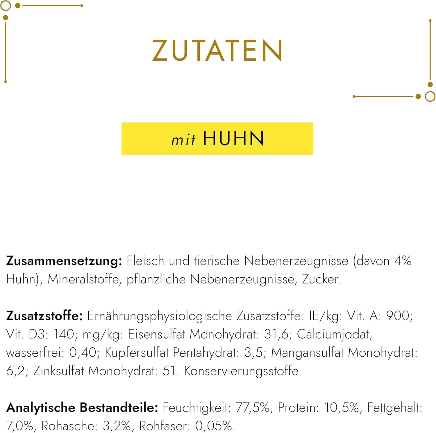 Gourmet Gold Fine Paste Katzenfutter nass, mit Huhn, opakowanie 12er (12 x 85g)