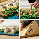 LEGO 21058 Architektura Zestaw do budowania Piramidy Cheopsa do rękodzieła jako kreatywne hobby, pomysł na prezent dla dorosłych, mężczyzn, kobiet, matki, ojca, aktywności twórczej, kolekcja znanych zabytków Zestawy do budowania Besuche den LEGO-Store