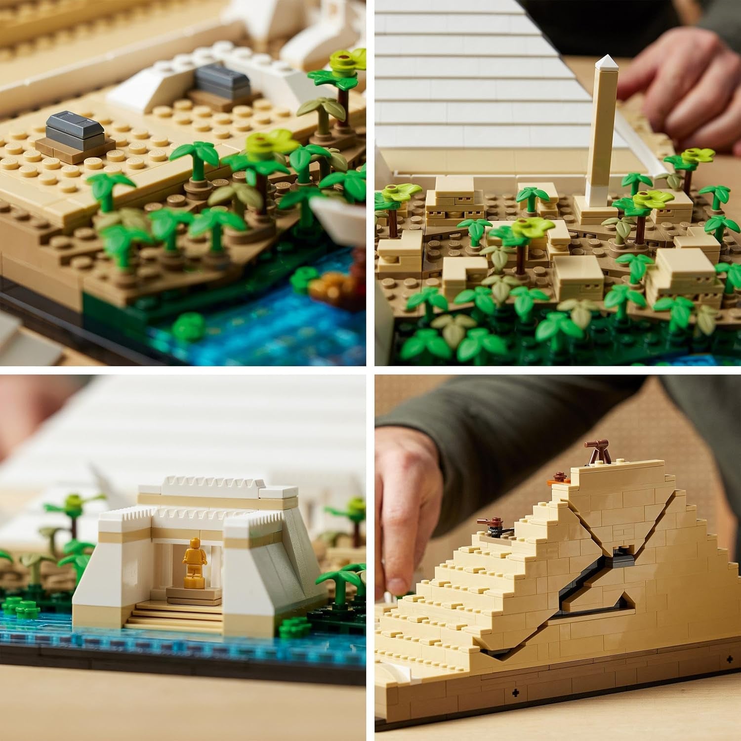 LEGO 21058 Architektura Zestaw do budowania Piramidy Cheopsa do rękodzieła jako kreatywne hobby, pomysł na prezent dla dorosłych, mężczyzn, kobiet, matki, ojca, aktywności twórczej, kolekcja znanych zabytków Zestawy do budowania Besuche den LEGO-Store