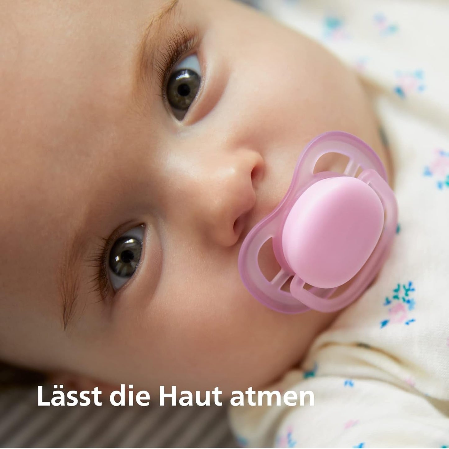 Philips AVENT Zestaw 4 lekkich i oddychających smoczków Ultra Air: 2 świecące w ciemności i 2 dzienne, powyżej 18 miesięcy (model SCF349/43)