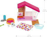 Barbie GRG78 - Mini zestaw z 2 psami, budką dla psa i akcesoriami, prezent dla dzieci w wieku od 3 do 7 lat Naty Shop Dolls