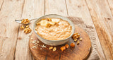 Karmelowy Pudding Owsiany, harmonijne połączenie budyniu karmelowego i pełnoziarnistych płatków owsianych, bez cukru, słodzony syropem z agawy, 1 saszetka x 64g (4 opakowania)