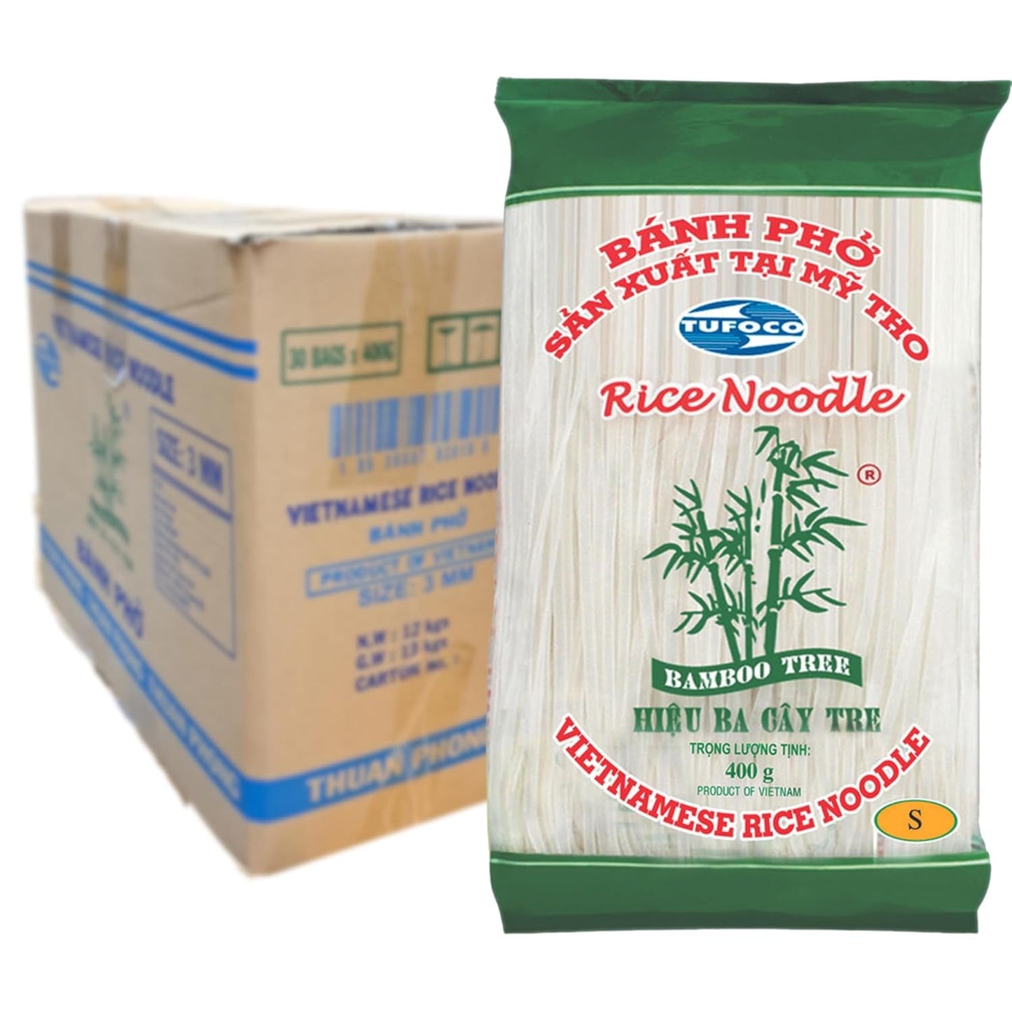 DRZEWO BAMBUSOWE - Reisnudeln 3 mm. - 1 X 400 gr