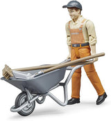Bruder 62130 - Zestaw figurek Bworld pracownik miejski - figurka zabawkowa w skali 1:16, pojazd budowlany, robotnik budowlany, gospodarstwo rolne, mężczyzna Figurki Naty Shop