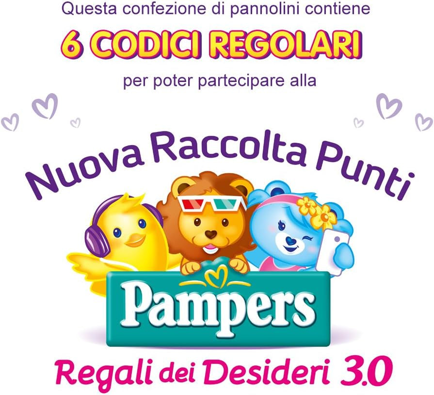 Pieluszki Pampers Sun i Moon Midi, rozmiar 3 (4-9 kg), 120 pieluszek