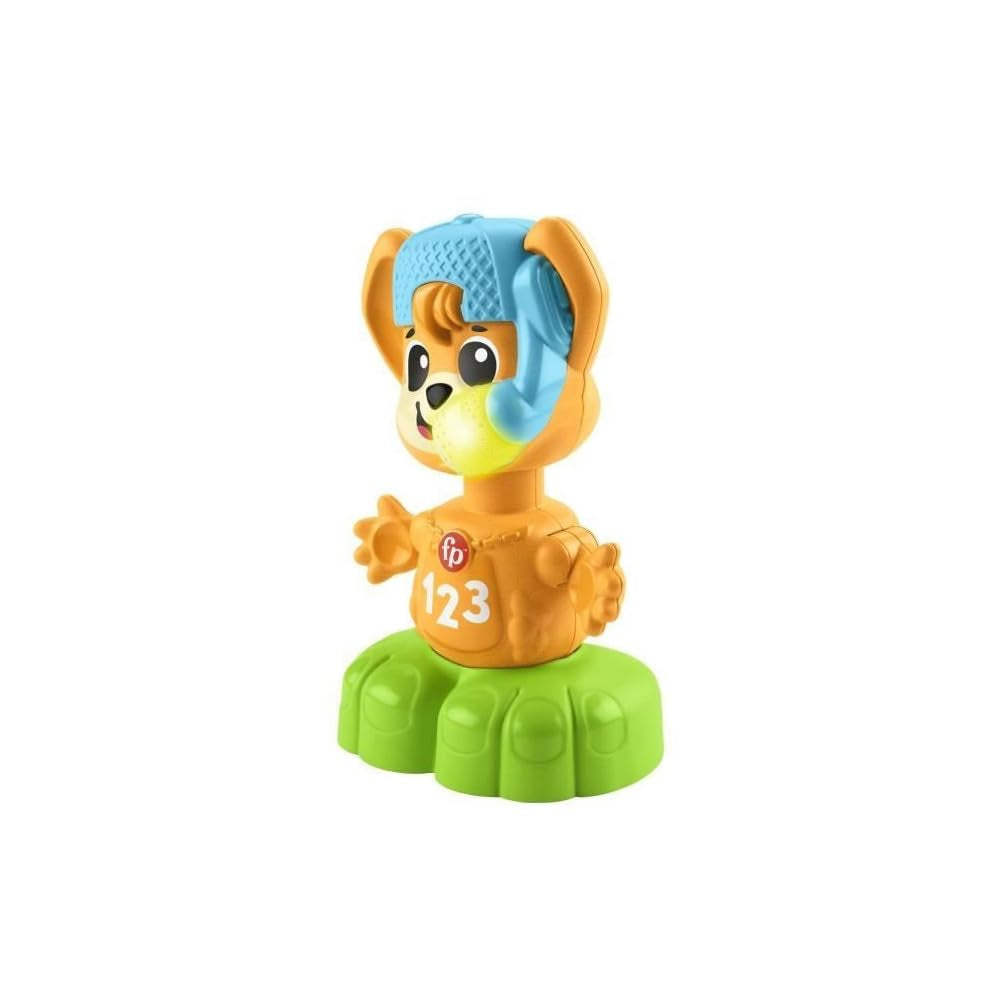 Lisek Fisher-Price Sync Squad, zabawka dla niemowląt i małych dzieci z muzyką i interaktywnymi światłami, od 9 miesiąca życia, wersja francuska, HYK94 Jucarii Bebe Naty Shop
