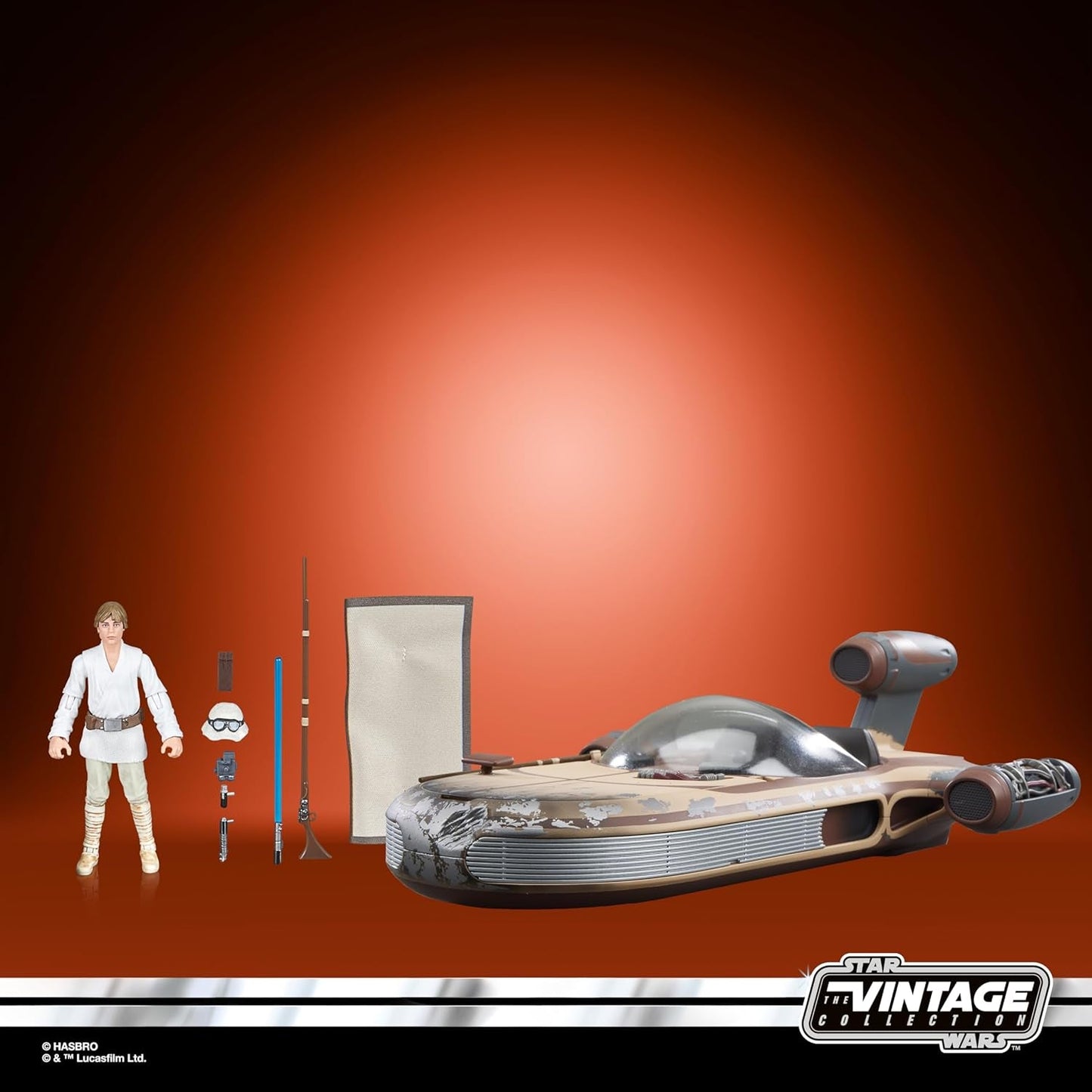 Star Wars Vintage Collection Landspeeder i Luke Skywalker, Gwiezdne Wojny: Nowa nadzieja Figurka i pojazd, Figurki 9,5 cm Naty Shop