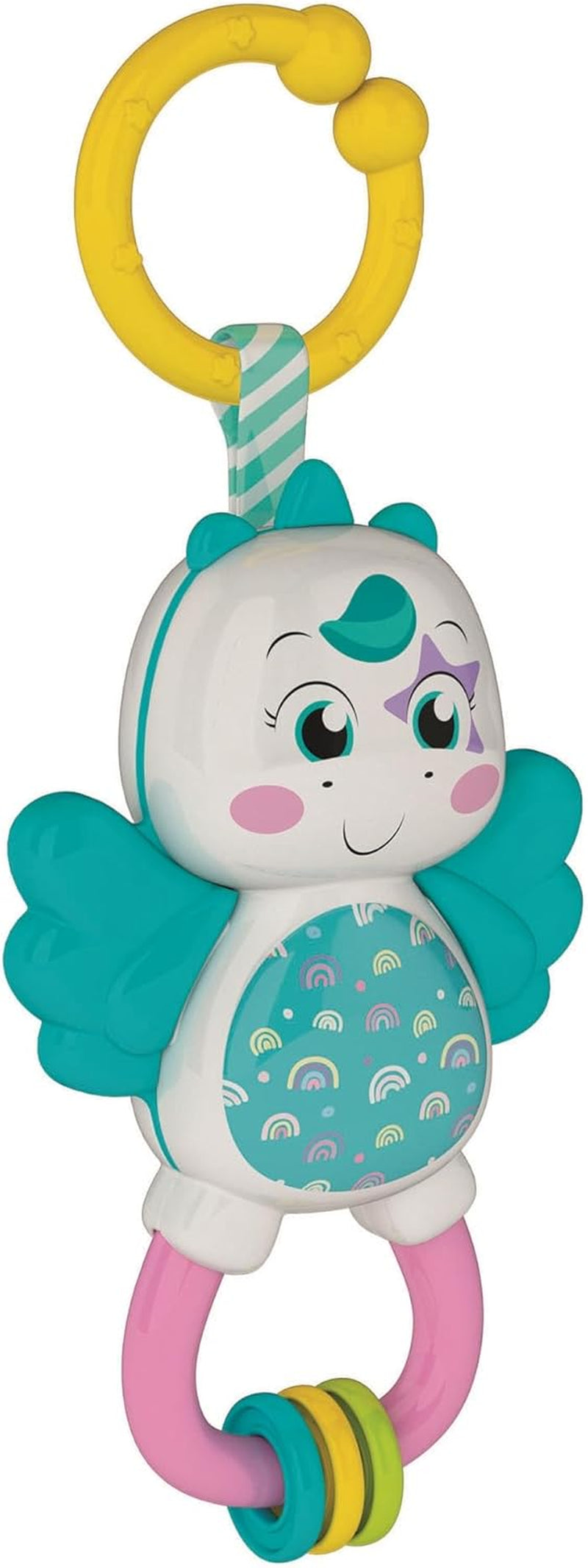 Clementoni 17778 - Grzechotka Little Unicorn - Sonaglio Neonato Con Massaggiagengive, Giocattolo Bambini 3 Mesi, Rafforza Le Capacità Motorie E Sensoriali - Made in Italy Jucarii Bebe Naty Shop