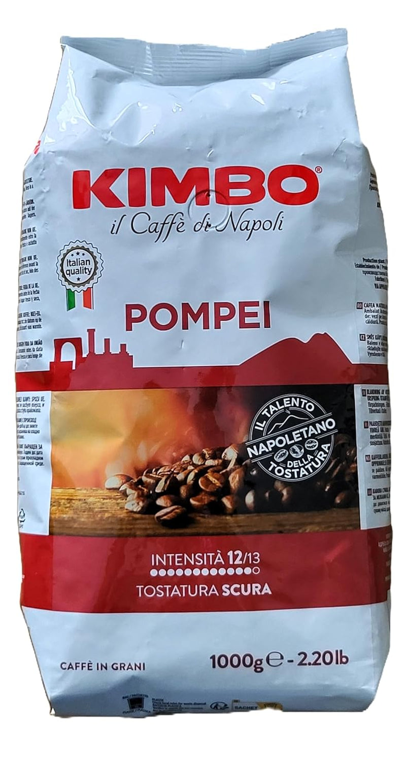 Kawa ziarnista Pompei w całości, intensywnie palona, ​​worek 1 kg